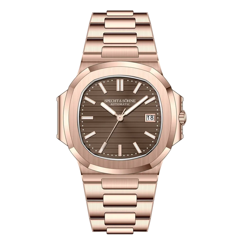 Specht & Sohne Rose gold watch with brown dial