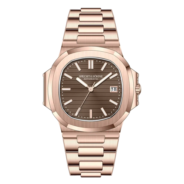 Specht & Sohne Rose gold watch with brown dial